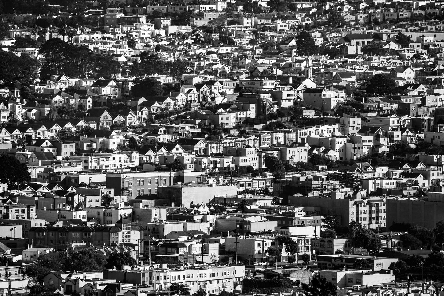 The Excelsior District from Miraloma Park, San Francisco - 2017